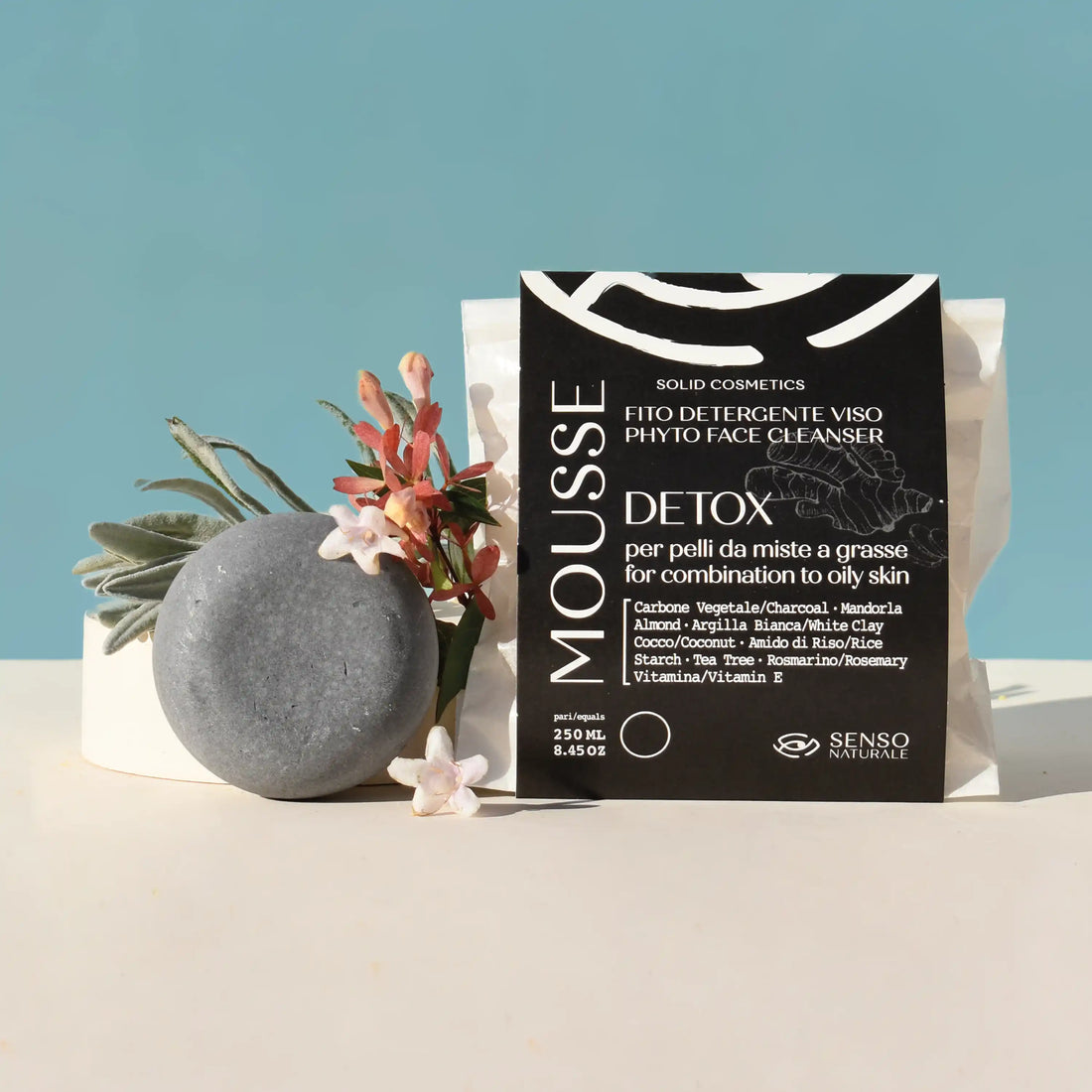 Detergente Mousse Viso Detox (per pelle grassa) - Senso Naturale