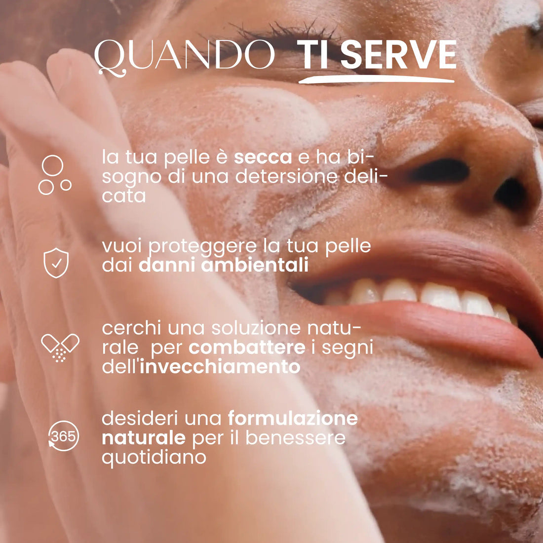 Detergente mousse viso nutriente (per tutti i tipi di pelle) - Senso Naturale