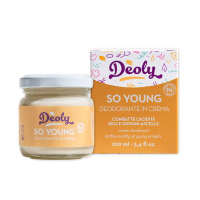 Deoly deodorante in crema so young barattolo in vetro